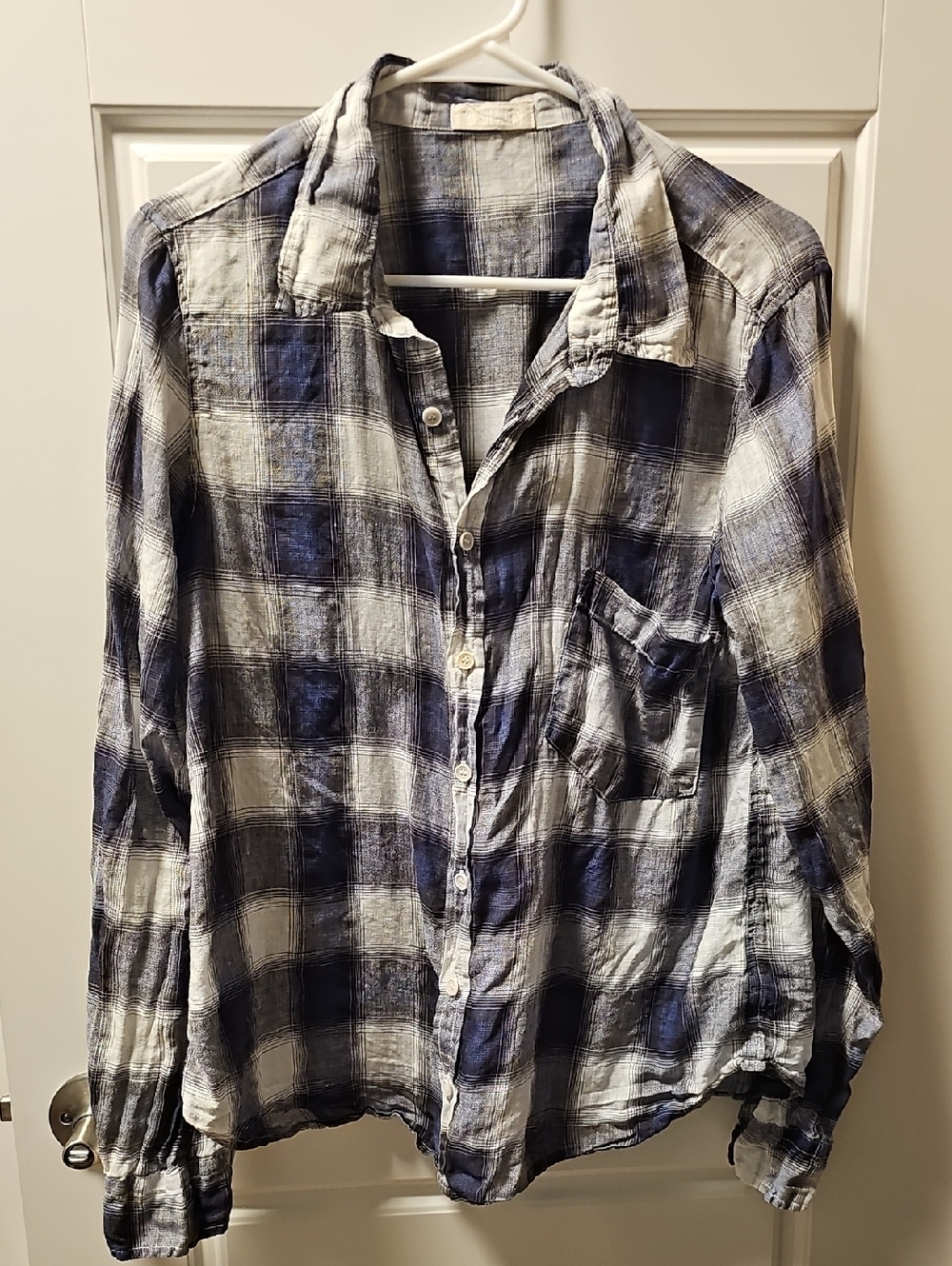 CP Shades Jay Linen Plaid Medium Shirt